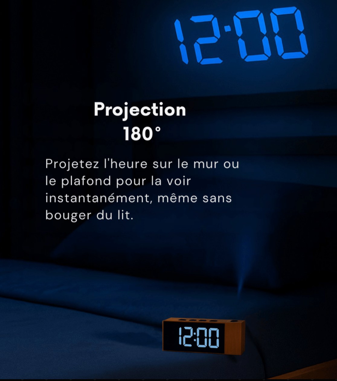 Réveil Radio Projecteur